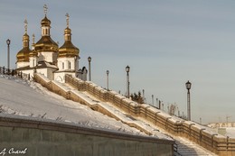 Свято-Троицкий мужской монастырь / Тюмень. Набережная Туры