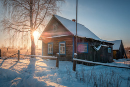 Уральская деревня / Утро в Махнутино. Чусовской район.