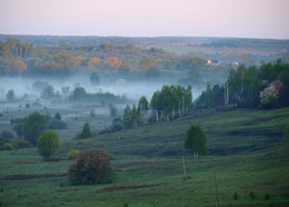 Бодрое утро / Рассвет 9 мая. Туман. Речная долина