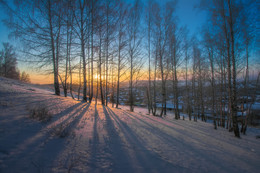 Утренние тени / Зимний восход