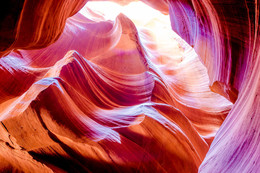 Colours of Antelope canyon / Saturated colours of sacred place, Antelope canyon, Arizona, USA
