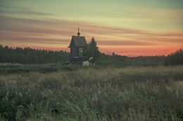 Вечер / Белое море. д.Кереть (нежилая)
