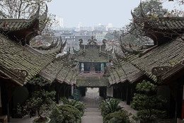 Лестница храмов / Китай, провинция Сычуань.