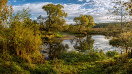 у брода / осень, октябрь, утро