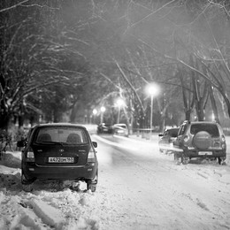 Зимний вечер в городе &quot;Жигулей&quot;. / Ноябрь 2011. 
Калейнар-3Б