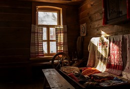 В избе / монастырская изба
