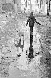 Весенняя прогулка / 1986 год. Московские дворы