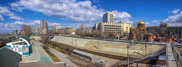 Город / городская панорама. Новосибирск. Остановочная платформа "Правая Обь".