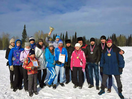 Награждение! / Первое место за областные соревнования по лыжным гонкам между шахтерами. г.Березовский, Кемеровская область.