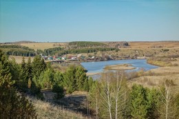 Река Сылва. Деревня Сороки / Пермский край. Кунгурский район