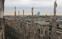 Хранители Милана / Статуи святых на крыше Миланского собора.