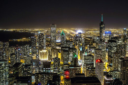 неизмоего окна / снято с 95 этажа высотки в Чикаго