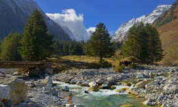 Осень в горах Кавказа / Гондарай