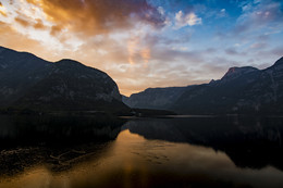 **Рассвет в Австрии.* / рассвет,австрия,озеро галтштат