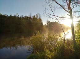 утренняя зорька на реке / рыбачил ранним утром на реке и не удержался,запечатлил сие явление природы!!!