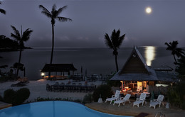 ночное затишье / Ночной пляж на Маврикие