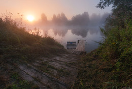 Ах, это утро, это утро... / Московская область, деревня Юркино, река Дубна. 
2 Августа 2018 год.
