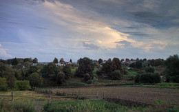 Деревенский вечер / Вид на д.Ясная поляна.