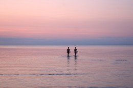 Вечер в Юрмале... / Спокойный розовый вечер на Рижском заливе
