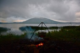 Я это не выдумал. / Вечер на берегу озера Аушкуль в Башкирии.