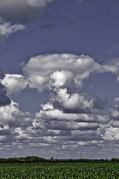 ПРИРОДА САМЫЙ ЛУЧШИЙ ХУДОЖНИК / Ветер рисует в облаках человеческие портреты. Лысая голова старца, смотрит налево.