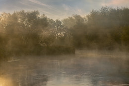 &nbsp; / утро,туман,река