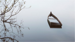 &nbsp; / лодка, штиль, ветки