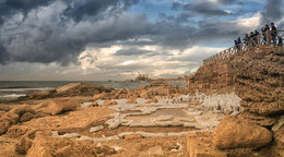 Раскопки в древнем городе / Израиль.Кейсария