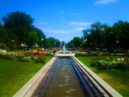 Площадь Фонтанная / Площадь Ленина в Астрахани.