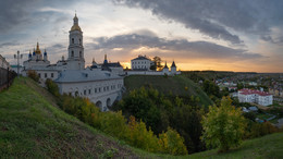 Холодный рассвет. / Тобольский кремль. Панорама из 3-х кадров.