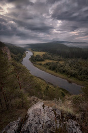 Седой рассвет на Катаве / Река Катав. Челябинская область.