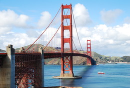 Перспективный кадр / Золотые ворота Сан-Франциско.
