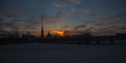 &nbsp; / Санкт-Петербург
Февраль. Вид на Петропавловскую крепость