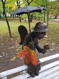 #Запах осени / Чудесный Петербургский ангел в осеннем Измайловском саду