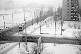 Зимняя / Тольятти, улица Мира.
Декабрь 1986 года.
ФЭД-5В, Индустар-61Л/Д