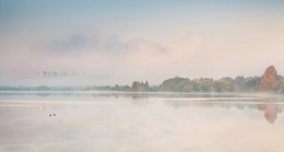 Чижовское водохранилище / Чижовское водохранилище октябрьским утром