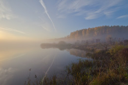Атмосфера осеннего утра / Россия. Тульская область. Ленинский район. Архангельское