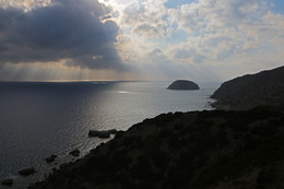 Вечер на Эгейском море / Остров Родос, Греция.