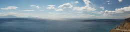 Панорама о. Кос / Ветрено, небольшой шторм.