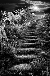 Проулок... / Узкий проулок между двумя улицами на склоне горы