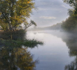 Утренний Айдар / туман,утро,река