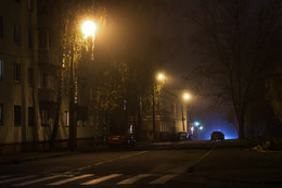 Осень в городе / Полоцк, туманный вечер 9 ноября