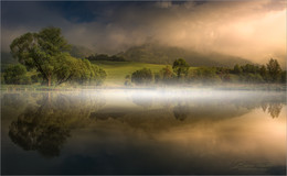 &nbsp; / Morgens an einen kleinen Teich in der Steiermark.