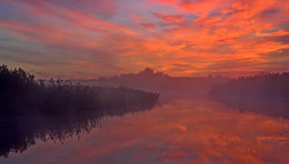 Красное утро над рекой / ***