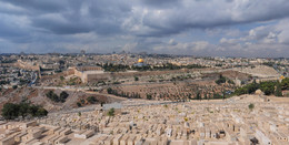 Вид на Храмовую гору с Масличной горы / Иерусалим