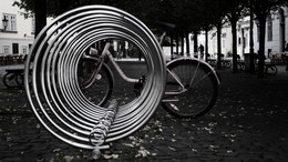 этюд с велосипедом и велосипедистом / ---