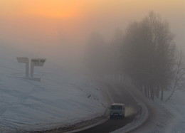 Зимним утром / Тоора-Хем, Тува, Сибирь
