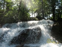 Водопад / Водопад на горной карпатской речке Суккель