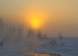 Зимний восход / Сибирь, Тува, Тоджа