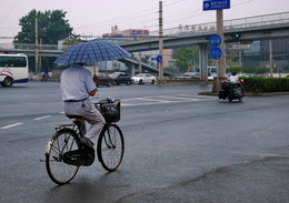 Дождливо в Пекине / стрит